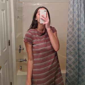 Brown and Teal Dress